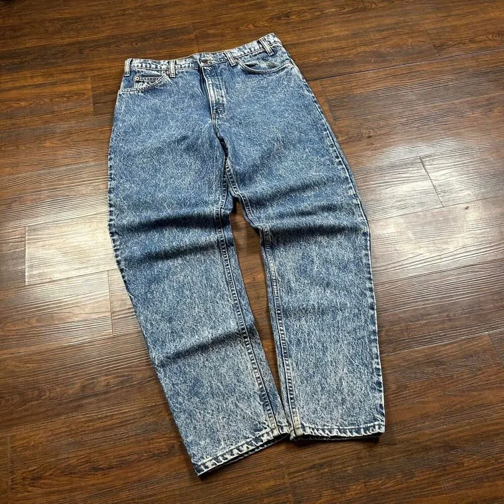 Levi-s Men's Blue and Navy Jeans